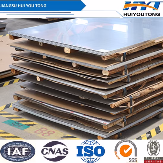 SS-Edelstahl-Flachblech mit AISI ASTM 201 202 304 304L 316 316L 309 310 410 420 430 904L Nr. 4 2b 8K Ba Hl Spiegel 0,8 mm 4*8 China Metal Fabrication Price
